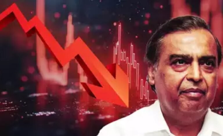 📉 रिलायंस इंडस्ट्रीज के शेयरों में भारी गिरावट, 52-हफ्तों के निचले स्तर पर पहुंचे — 6 दिनों में 2.26 लाख करोड़ रुपये का बाज़ार मूल्य घटा